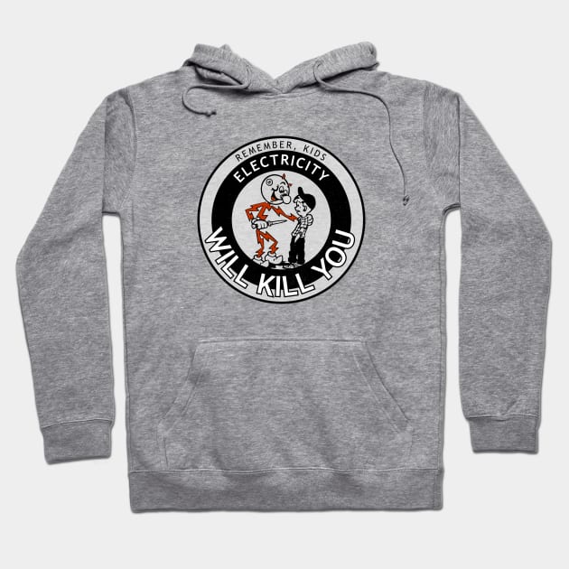 Electricity PSA - Reddy Kilowatt is a bad man. Hoodie by LocalZonly